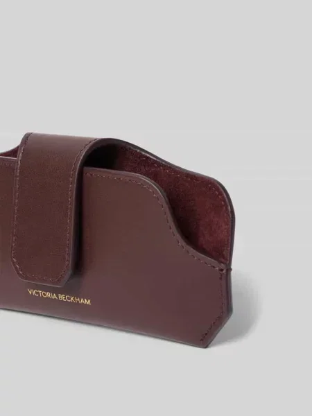 Etui na okulary przeciwsłoneczne ze skóry Victoria Beckham czerwone