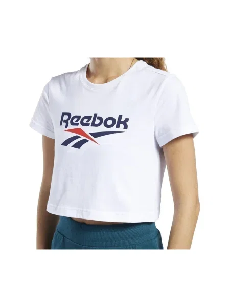 Tričko Reebok Sport orezané biela