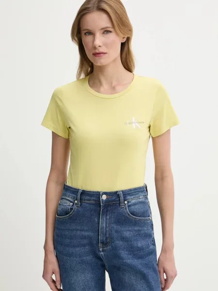 Тениска Calvin Klein Jeans 2 броя жълто
