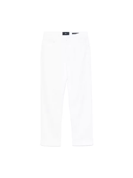 Jeansy straight leg 7 For All Mankind białe