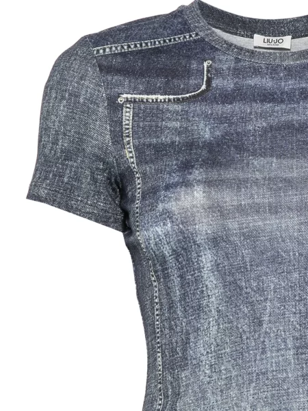 Scurt tricou Liu Jo albastru