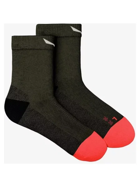 Skarpety Salewa MTN TRN AM Quarter ciemne zielone