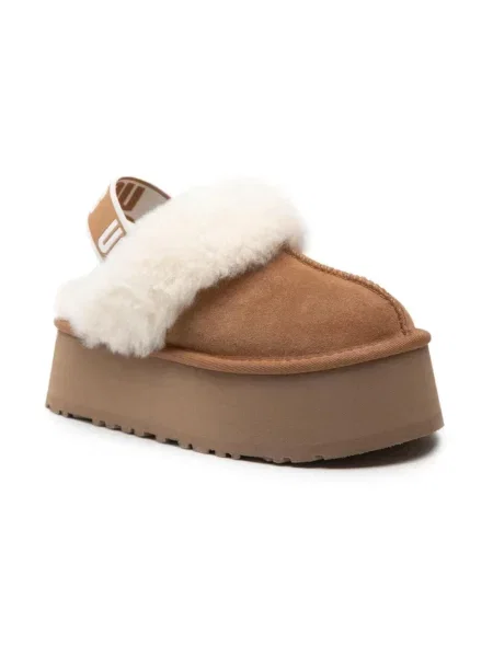Trampki Ugg skórzane wsuwane beżowe