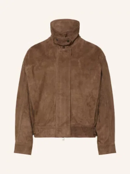Reiss Kožená Bunda Cooper hnědá