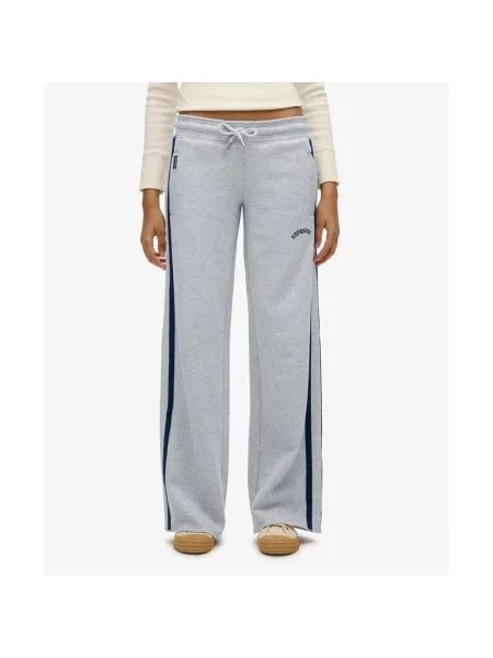 Spodnie dresowe Superdry Logo Athletic Essentials szare