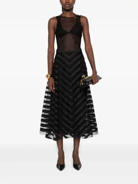 Body Elisabetta Franchi fără mâneci negru