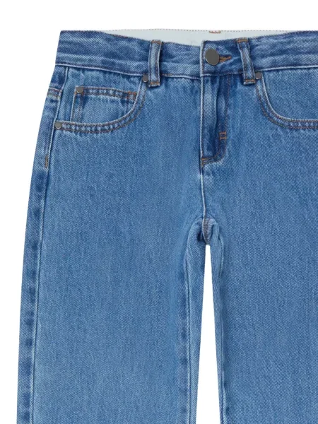 Jeansy straight leg dziecięce Stella Mccartney niebieskie