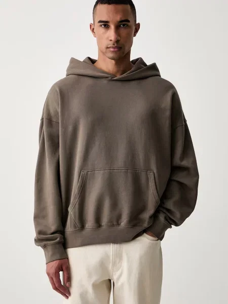 Levi's hanorac cu glugă pentru bărbați cu SOFT CROPPED maro