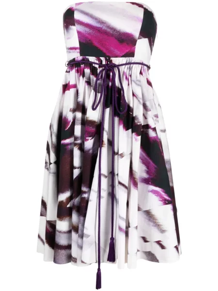 Rochie midi Gemy Maalouf până la genunchi de costum violet