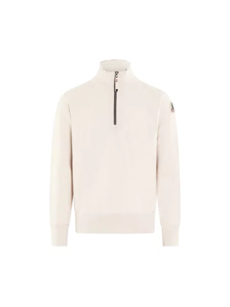 Lniany sweter Parajumpers beżowy