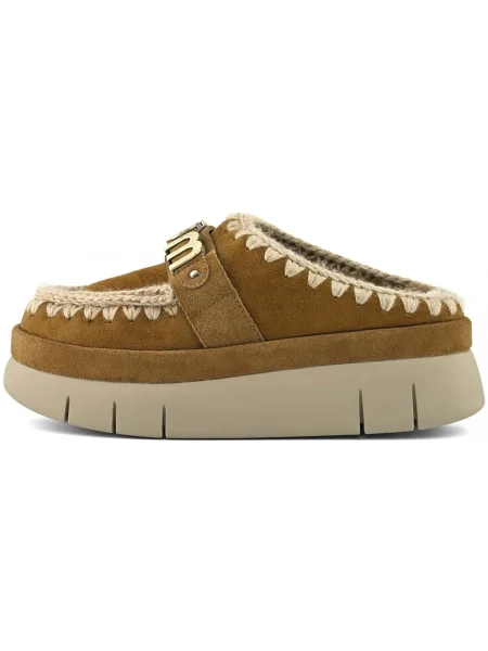 Pantofi Mou din piele de căprioară maro