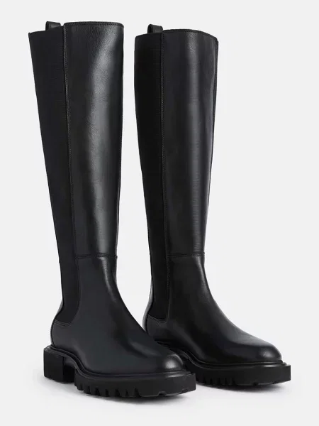 AllSaints Vysoké čižmy Maeve Boot čierna