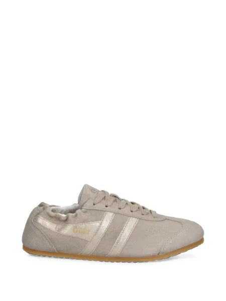 Sneakerși Gola din piele de căprioară cu dungi