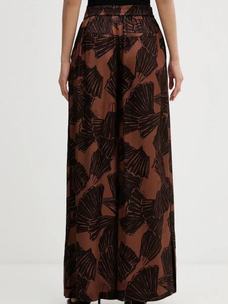 Karl Lagerfeld pantaloni lat high waist maro