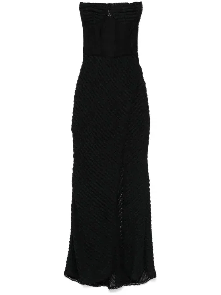Oblekové maxi maxi šaty Charo Ruiz Ibiza černé