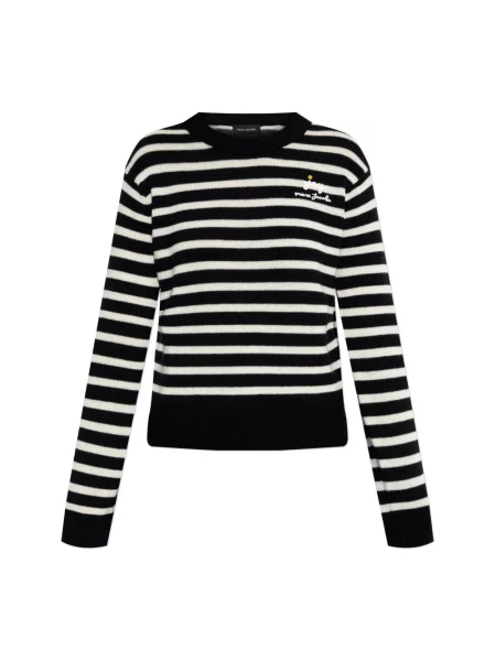 Sweter Marc Jacobs wełniany z logo czarny