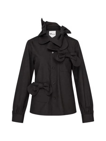 Cămașă Noir Kei Ninomiya cu funde negru
