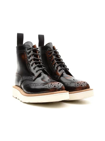 Botki Tricker's skórzane brązowe