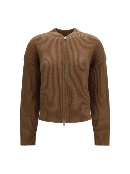 Kardigan Max Mara Studio wełniany brązowy