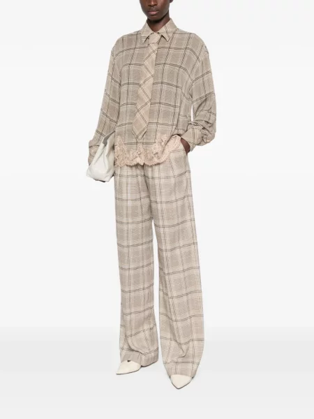 Pantaloni Ermanno Firenze în carouri