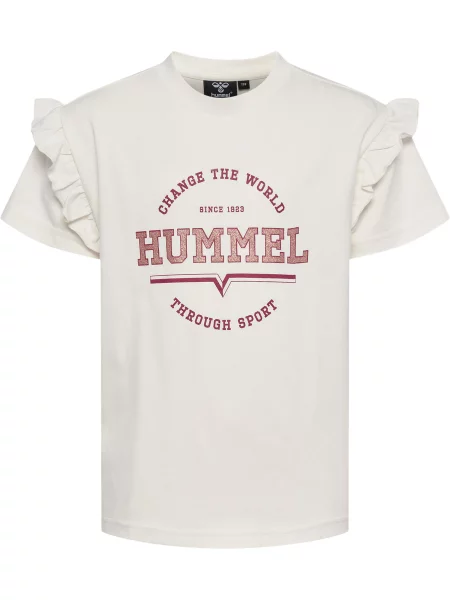 T-shirt dla dziewczynki Hummel hmlVIOLET biała