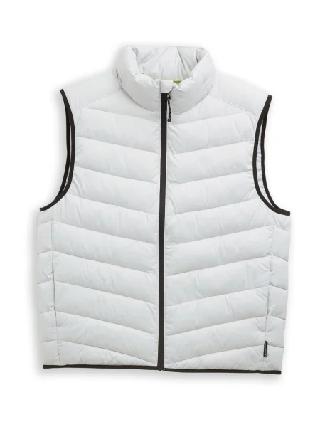 TOM TAILOR DENIM Brezrokavnik svetlo siva črna