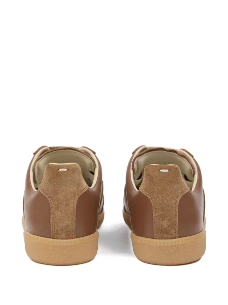Кожени маратонки Maison Margiela кафяво