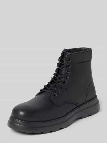 Kozaki z naturalnej skóry model LEA' Armani Exchange czarne