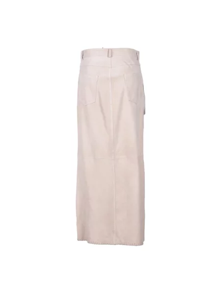 Kurtka skórzana Wild Cashmere beżowa