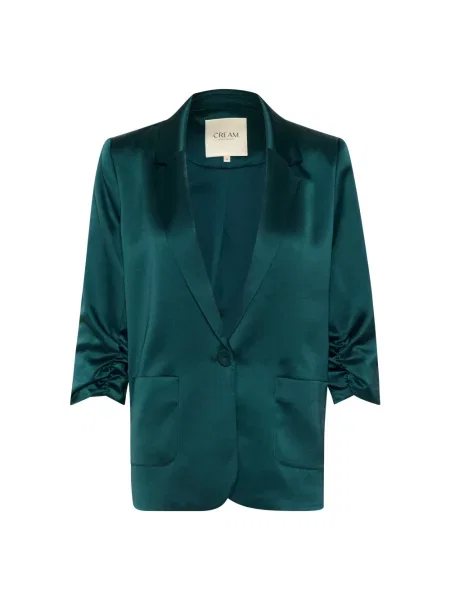 Satynowa marynarka Cream zielona
