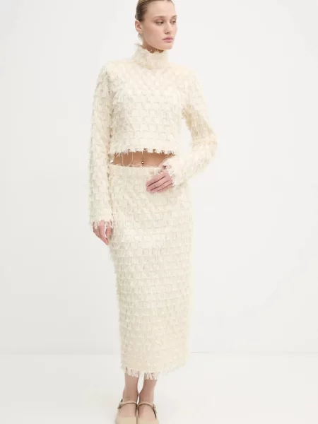 Спідниця Day Birger et Mikkelsen Gabrielle midi пряма бежевий