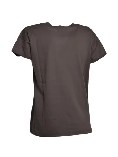 Scurt tricou Solotre cu decolteu în V maro