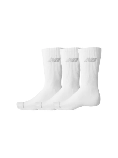New Balance Performance Basic Crew 3 Pack White Wt Unisex Skarpetki New Balance Size: S biały