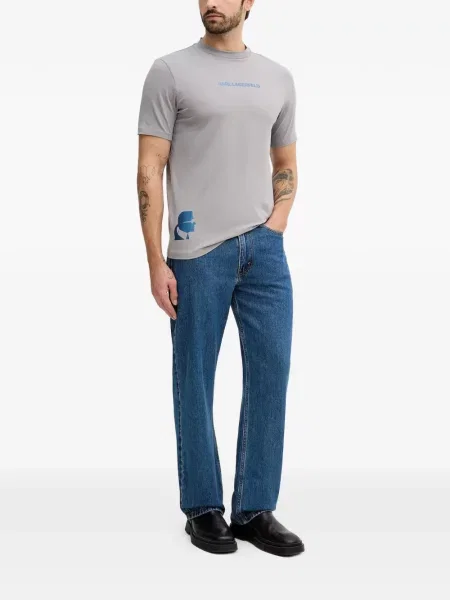 Tricou Karl Lagerfeld cu imagine gri