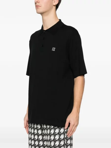 Поло тениска Balmain черно