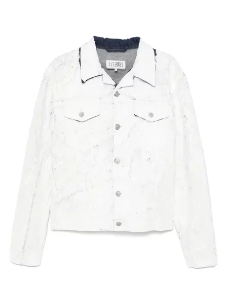 Geacă de blugi Mm6 Maison Margiela alb