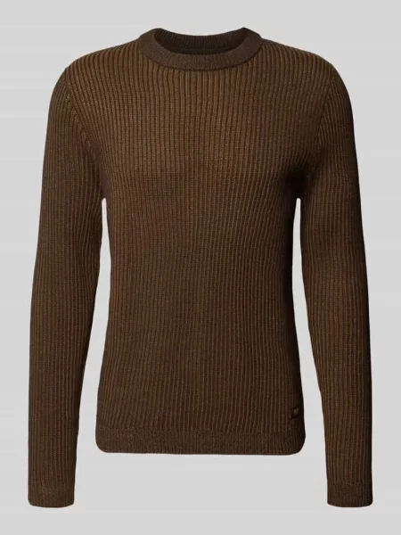 Sweter z dzianiny w kroju slim fit z mieszanki bawełny model DOVER' Jack & Jones