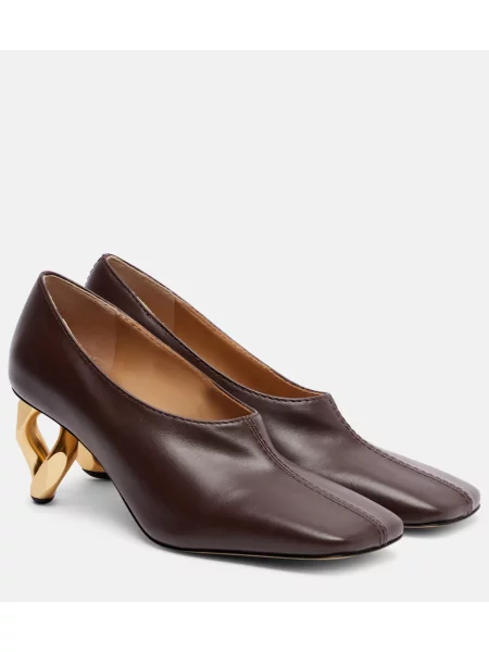 Colier Jw Anderson din piele maro