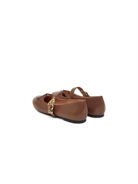 Balerinke LOVE MOSCHINO smeđa