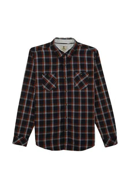 Lung cămașă Timberland în carouri negru