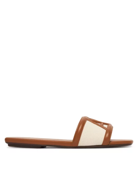 Klapki Armani Exchange brązowe