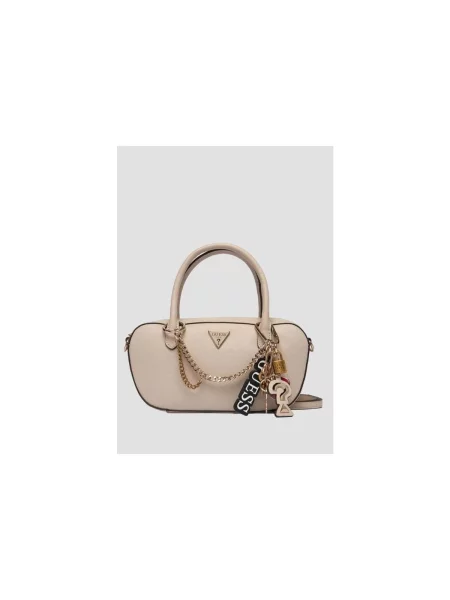 Kabelka GUESS Davina Small Satchel Light Taupe Universal béžová