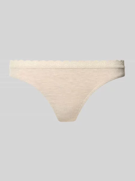 Stringi z mieszanki modalu z obszyciem koronką Jake*s Casual