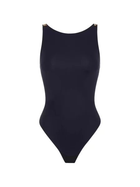 Body Elisabetta Franchi din jerseu albastru
