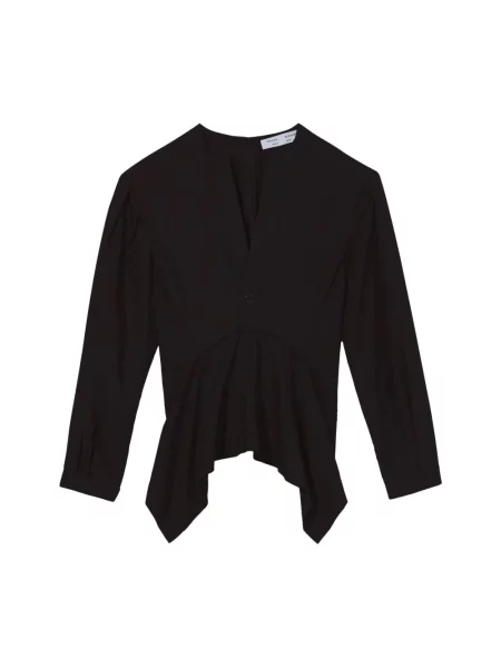 Bluzka Proenza Schouler z dekoltem w serek czarna