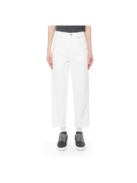 Jeansy Eleventy białe