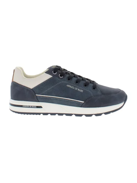 Sneakersy Armata Di Mare skórzane niebieskie