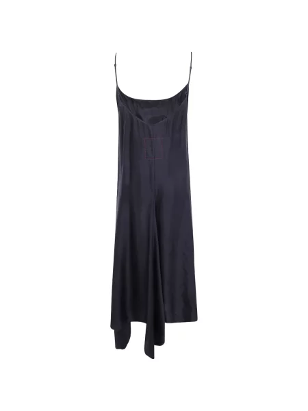 Rochie Uma Wang din satin asimetrică negru