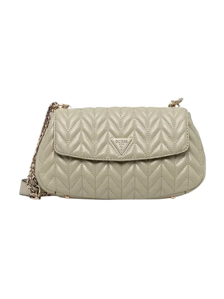 Guess torebka bagietka z imitacji skóry CHERYL zielona