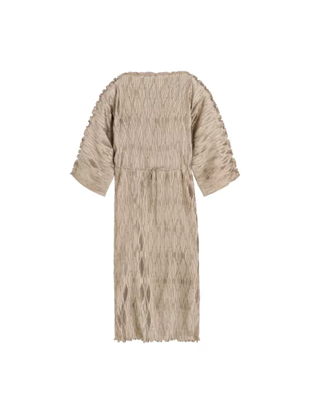 Lniana maksi sukienka maxi By Malene Birger szara